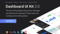Dashboard UI KIT tasarımcıların tüm ihtiyaçlarına cevap vermeyi hedefliyor